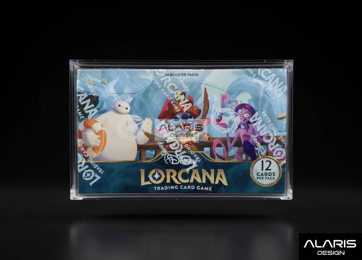 Premium Alaris Disney Lorcana Booster Box Acrylic Case