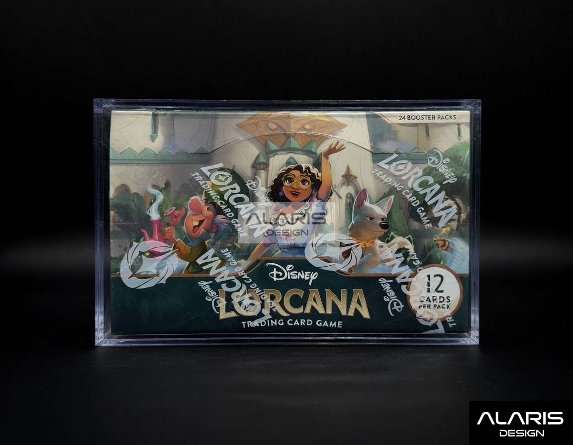 Premium Alaris Disney Lorcana Booster Box Acrylic Case