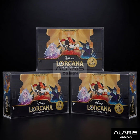 Alaris Disney Lorcana Booster Box acrylic display case