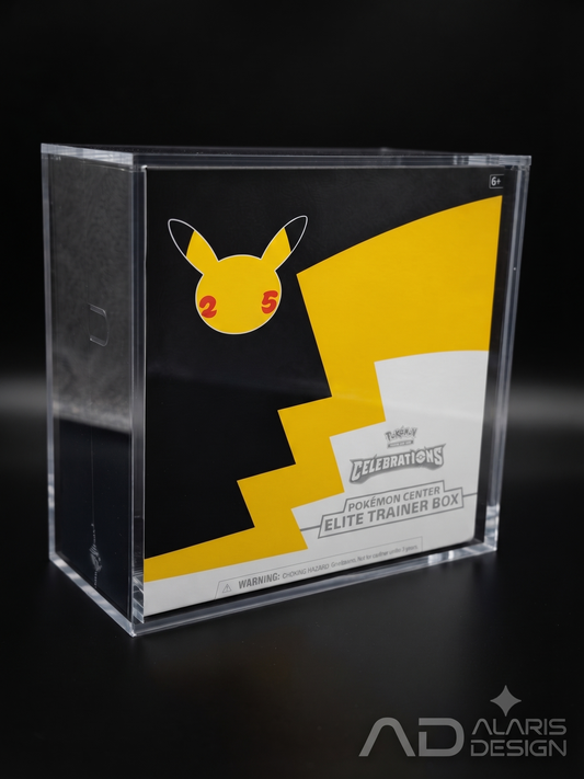 Pokémon Celebrations 25th Anniversary PC ETB Elite Trainer Acrylic Case