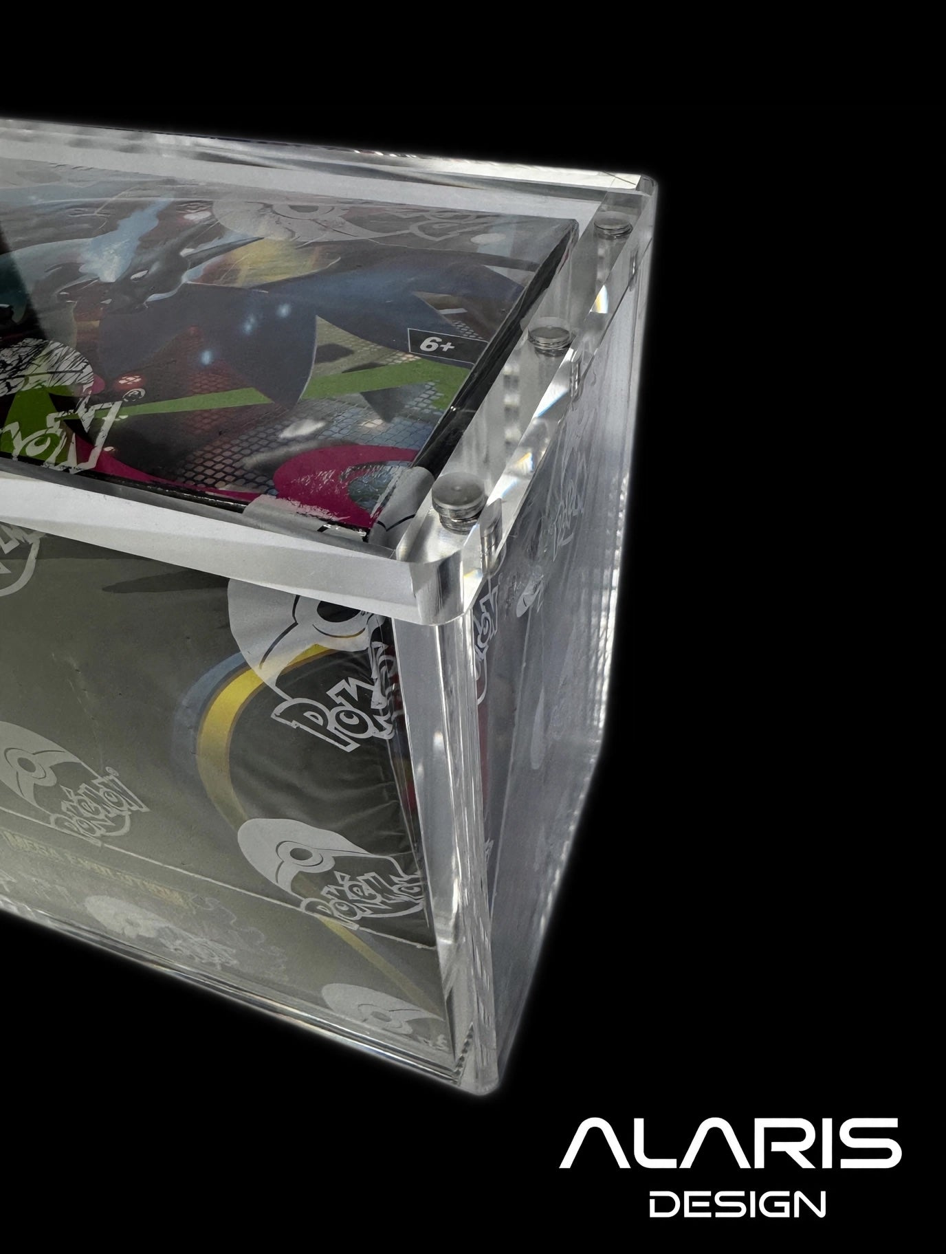 Rounded Edge Magnetic Acrylic Case for Pokemon English Booster Box