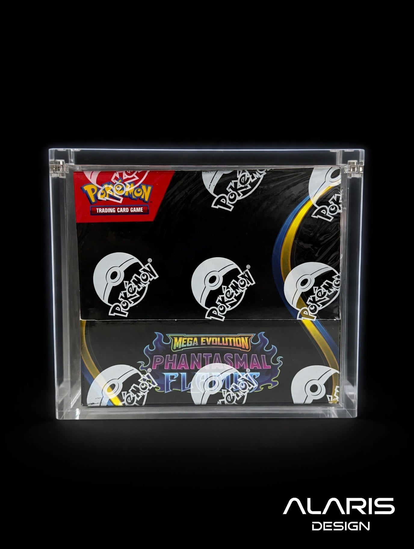 Rounded Edge Magnetic Acrylic Case for Pokemon English Booster Box